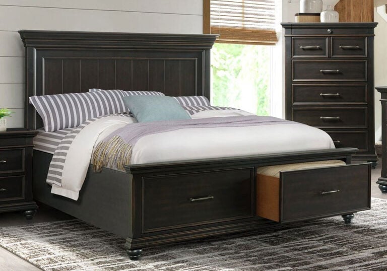 Slater Black King Storage Bed Set | Cincinnati Overstock Warehouse