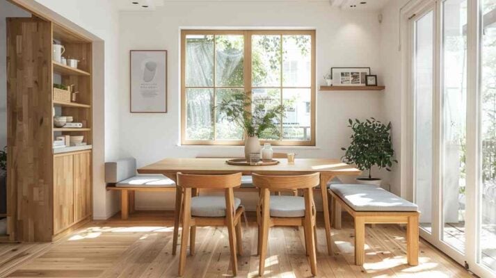 Discount dining room furniture in a home near Florence, KY.