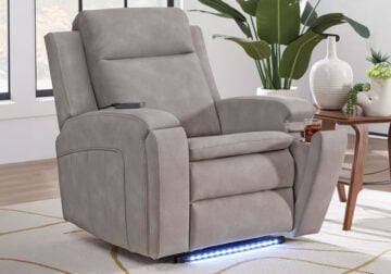 Skyler Taupe Power Recliner w/ AutoGlide