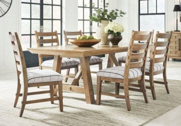 Ridgester Light Brown Rect. 7pc. Dining Set