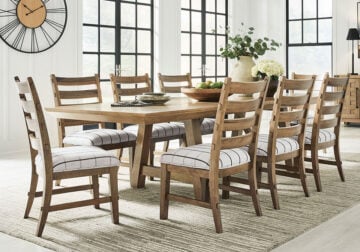 Ridgester Light Brown Rect. 9pc. Dining Set