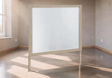 Calmoro Gray Bedroom Mirror