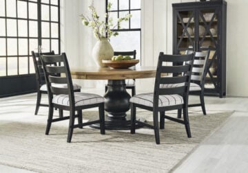 Ridgester Two-Tone Round 5pc. Dining Set