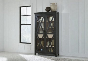 Ridgester Black Display Cabinet
