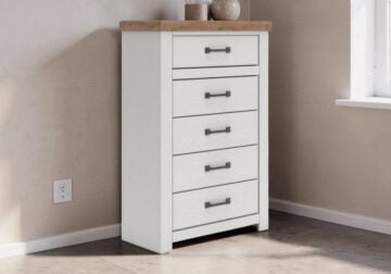 Savonport White/Brown Chest