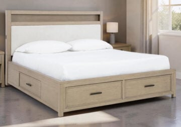 Calmoro Gray Queen Bookcase Bed