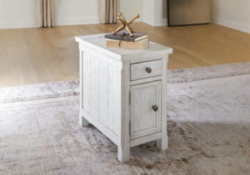 Robbinsdale Antique White Chair Side End Table