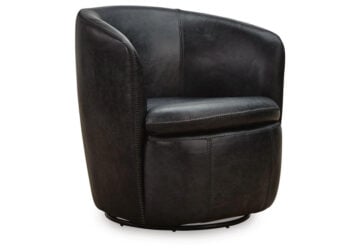 Kierreys Midnight Swivel Accent Chair