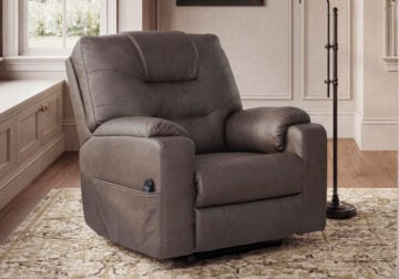 Belmone Pike Gunmetal Power Lift Recliner