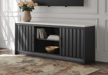 Cadmori Black TV Stand