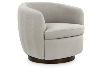 Annbury Light Beige Swivel Accent Chair