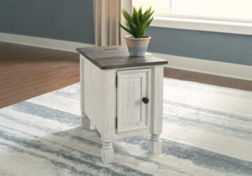 Havalance White/Gray Chair Side End Table
