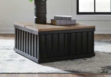 Rylandyn Black/Light Brown Lift Top Cocktail Table