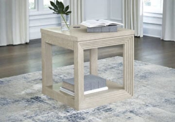 Marxhart Bisque Square End Table