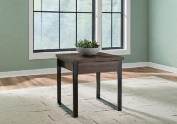 Wickman Falls Dark Brown Square End Table
