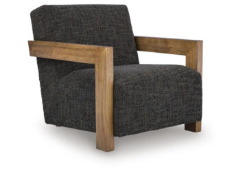 Dorney Charcoal/Brown Accent Chair