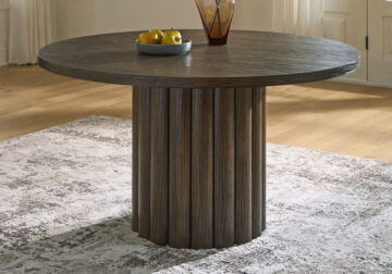 Radkin Burnished Brown Round Dining Table