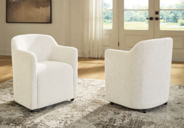 Radkin Off White Dining Upholstered Arm Chair