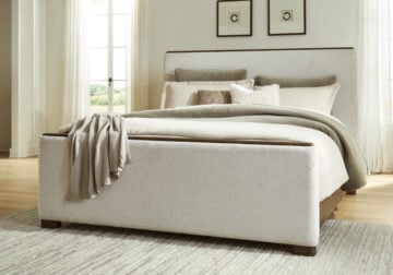 Radkin Burnished Brown Queen Upholstered Bed