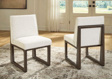 Radkin Off White/Brown Dining Upholstered Side Chair