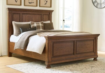 Zackaryn Warm Brown Queen Panel Bed