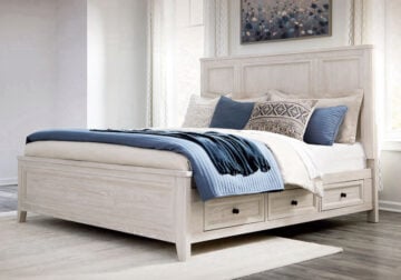 Darbonton Dove White Queen Storage Bed