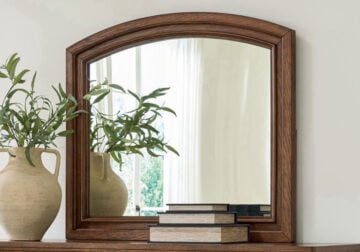 Zackaryn Warm Brown Bedroom Mirror